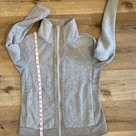 The North Face Women's Sherpa Fleece Jacket Size M Silver Gray - Picture 6 of 10